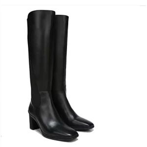 NATURALIZER HIGH sHAFT BOOTS ALEX 2 SLIP FREE SOLES BLACK SIZE 4 MEDIUM